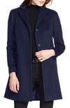 Lauren Ralph Lauren Wool Blend Reefer Coat In Regal Navy