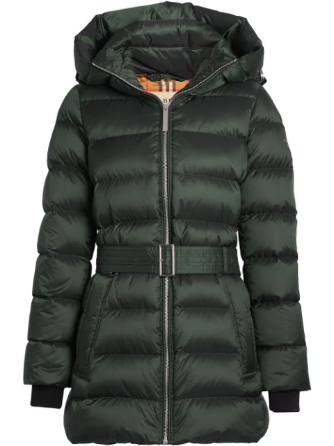 burberry limehouse mid length down puffer coat