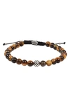 Degs & Sal Stone Bead Bracelet In Brwn