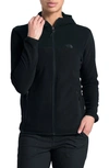 The North Face Tka Glacier Hooded Jacket In Tnf Black/ Tnf Black