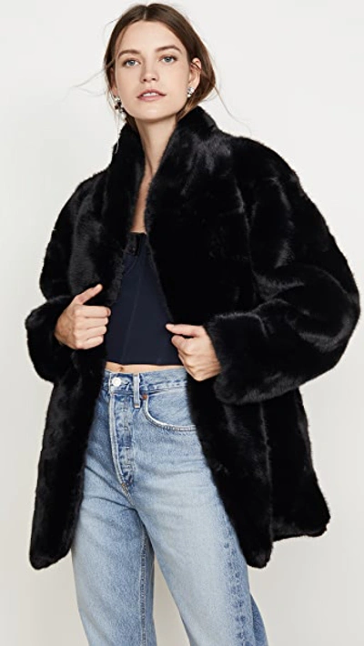 Fur Collar I Am Gia Faux Fur Jacket Nya Oversize Faux Fur Jacket