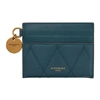 Givenchy Gv3 Quilted Leather Card Case In 404 Oil