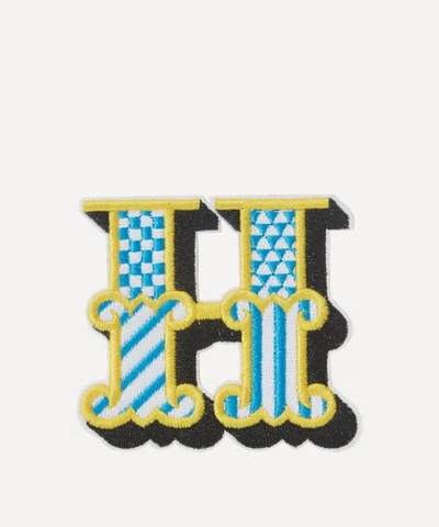 Liberty London Embroidered Sticker Patch In H In Multi