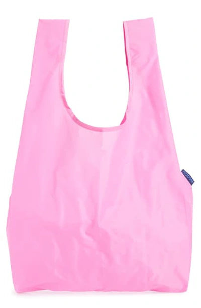 Baggu Printed Ripstop Nylon Tote In Bright Pink