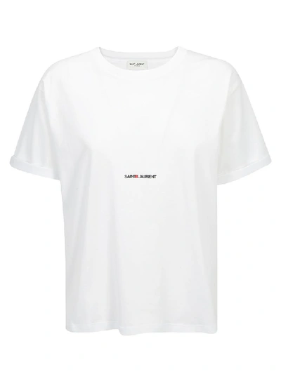 Saint Laurent T-shirt In Blanc