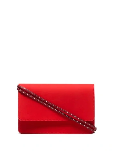 Jacquemus Le Sac Riviera Leather Bag In Red