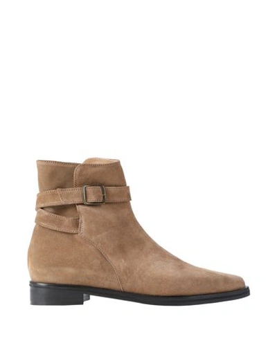 8 By Yoox Ankle Boots In Camel