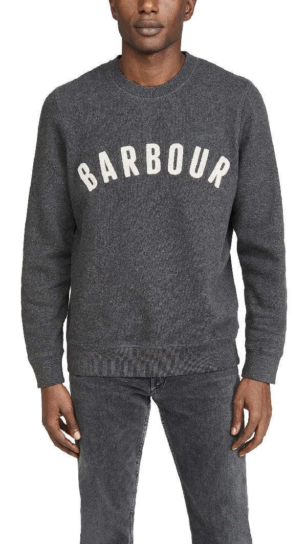 barbour grey sweatshirt