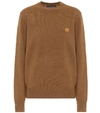 Acne Studios Kalon Face Sweater In Brown