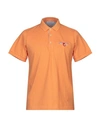 Trussardi Polo Shirts In Orange