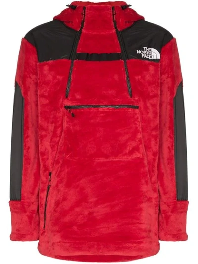 The North Face Black Label Red Kk Fleece Hooded Jacket