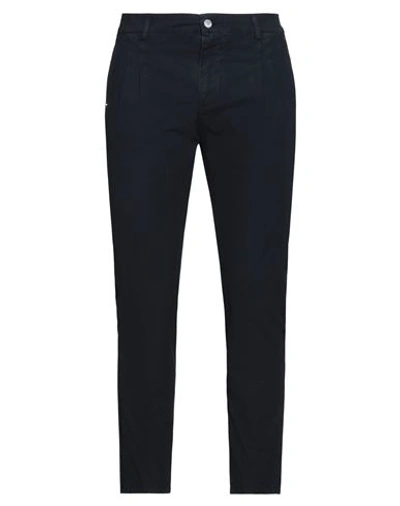 Grey Daniele Alessandrini Pants In Navy Blue
