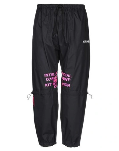 Marcelo Burlon County Of Milan Pants In Black