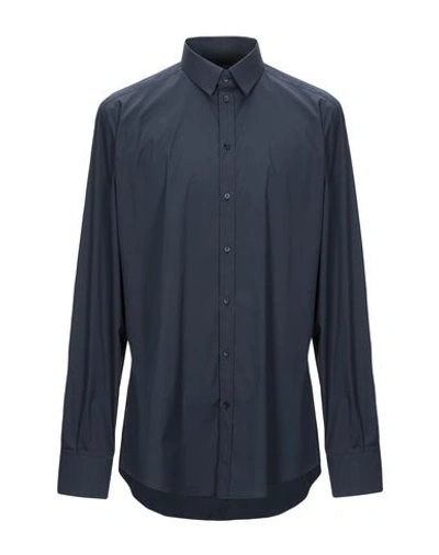 Dolce & Gabbana Shirts In Dark Blue