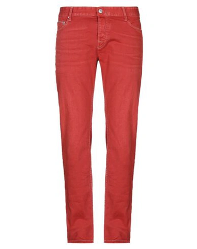 Care Label Jeans In Red