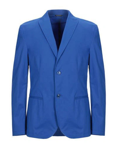 Grey Daniele Alessandrini Suit Jackets In Blue