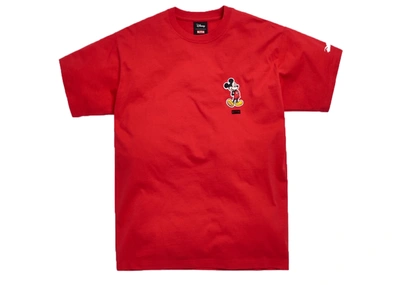 Pre-owned Kith  X Disney 90s Classic Logo Mickey Tee Red