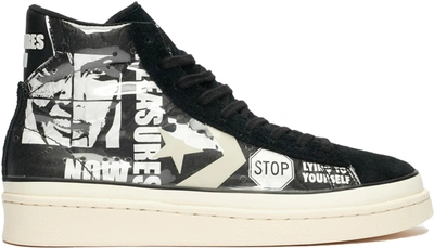 Pre-owned Converse  Pro Leather Pleasures In Black/white-egret