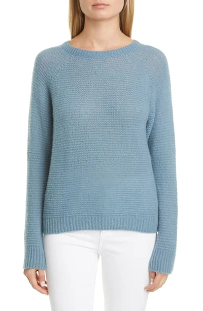 Max Mara Ciad Cloud Stitch Cashmere & Silk Sweater In Light Blue