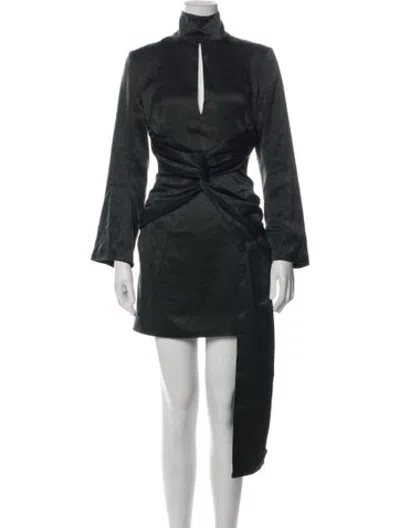 Pre-owned 16arlington Acetate Mini Dress In Green