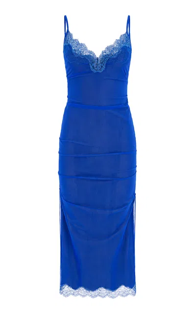 16arlington Andrea Midi Dress In Blue