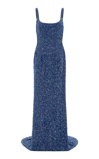 16arlington Electra Gown In Blue