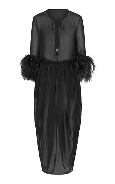 16arlington Helene Midi Dress In Black