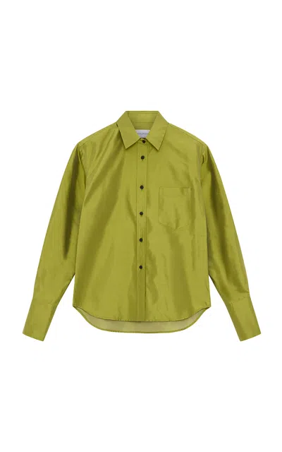 16arlington Lucille Silk Shirt In Green