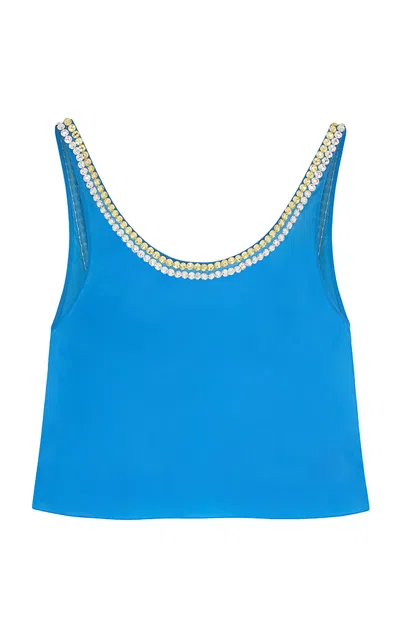 16arlington Pippin Embroidered Top In Blue