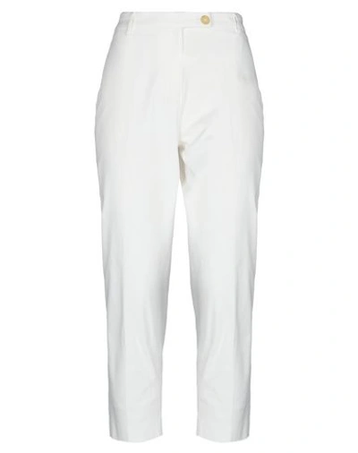 True Royal Casual Pants In White