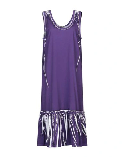Tela Midi Dresses In Purple