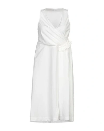Patrizia Pepe Midi Dresses In White