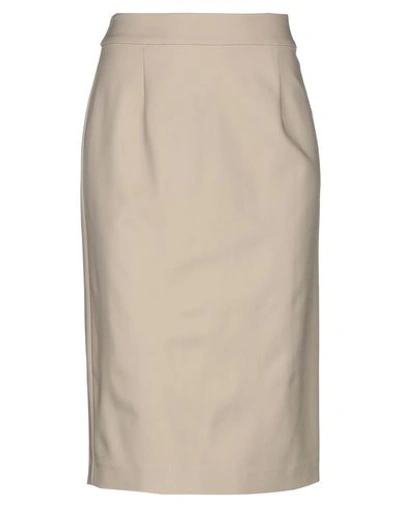 Emporio Armani Knee Length Skirts In Beige
