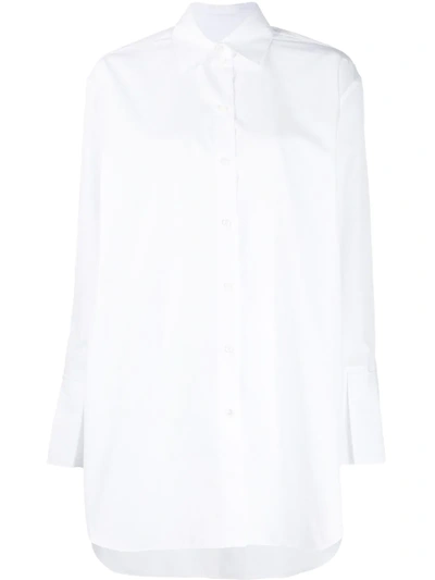 Valentino A-line Buttoned Shirt In White