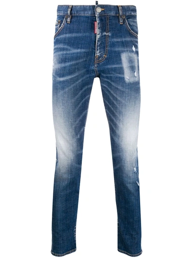 Dsquared2 Straight-leg Boot Cut Jeans In Blue