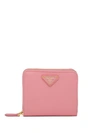 Prada Small Zipped Wallet In Pink