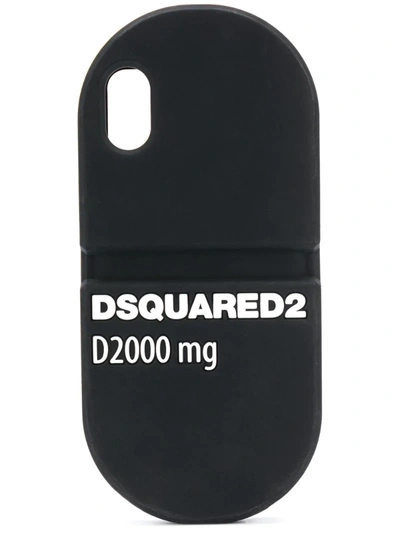 Dsquared2 D2000 Mg Logo Pill Iphone X Case In Black