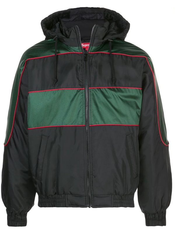 supreme sports piping puffy jacket