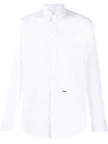 Dsquared2 Embroidered-logo Detail Shirt In White