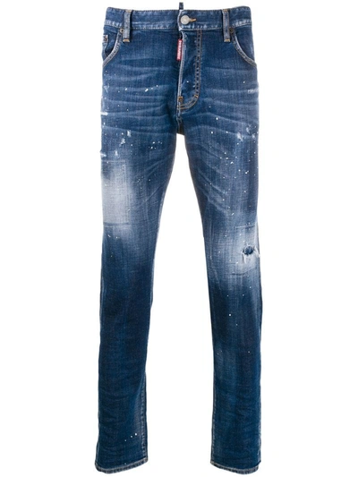 Dsquared2 Underpatch Mercury Jeans In Blue