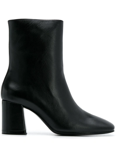 Nicole Saldaã±a Block Heel Ankle Boots In Black