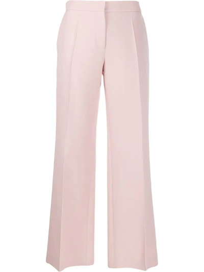 Valentino Tailored Flared Trousers In Pink