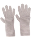 Blanca Knitted Cashmere Gloves In Grey