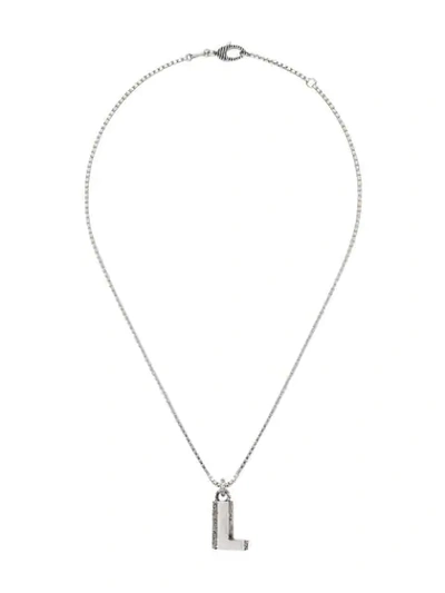 Gucci L Letter Necklace In 0811 Undefined