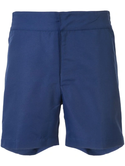 Frescobol Carioca Plain Swim Shorts In Blue
