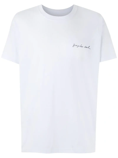 Osklen Big Hibisco Aquarela T-shirt In White