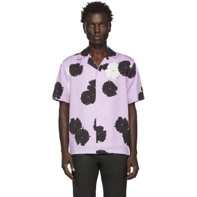 Saturdays Surf Nyc Saturdays Nyc Purple Canty Moon Flower Shirt In Faded Plum