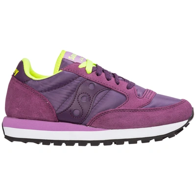 Saucony Women's Shoes Suede Trainers Sneakers Jazz O In Viola