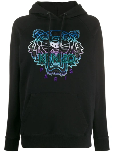 Kenzo Holiday Capsule Tiger Hoodie In Black