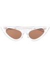 Kuboraum Cats Eye Sunglasses In White
